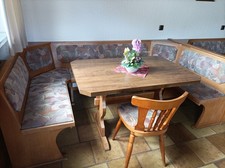Gastronomie Sitzecke inkl. Tisch und Stuhl (Massivholz)