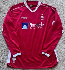 Nottingham Forest Original Umbro 2002/03 Heimtrikot Langarm Größe L