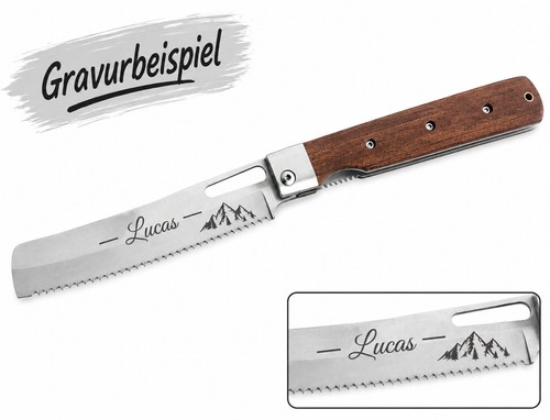 Klappmesser mit holzgriff - mit, aisi
