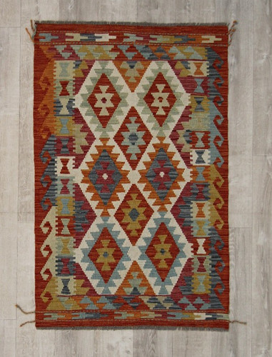 Handgewebter kelim afghan - kelim,