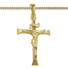 Gold 585 Kreuz Anhänger Jesus
