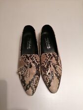 Damen Schuhe   Schlangen Optik  37,5  Mokassin  Hosenschuhe  Halbschuhe  flach