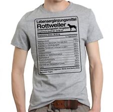 T-Shirt Unisex DOSIS ROTTWEILER Lebensergänzungsmittel Männer Hund Hundemotiv