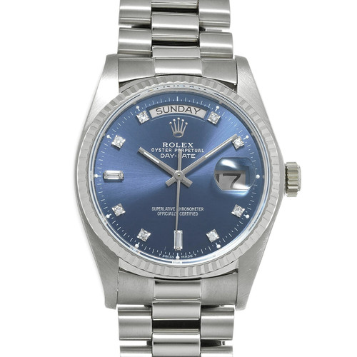 Rolex day date 18039a blau - rolex, day-date