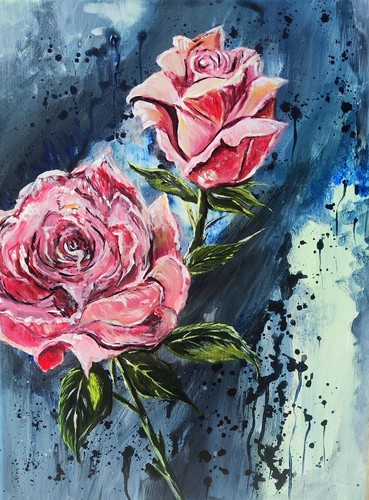 Acrylbild auf leinwand - acrylbild,