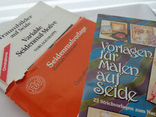4 Mustermappen Seidenmalerei mit Schnittmuterbögen