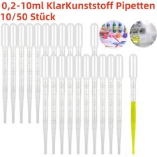 0.2ml-10ml Kunststoff Wegwerf Abgestufte Tropfer Transfer Pipetten Pipettier DE