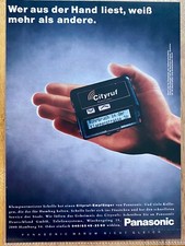 Werbeanzeige Panasonic Cityruf Empfänger Pager 1990 Vintage Ad Werbung Reklame