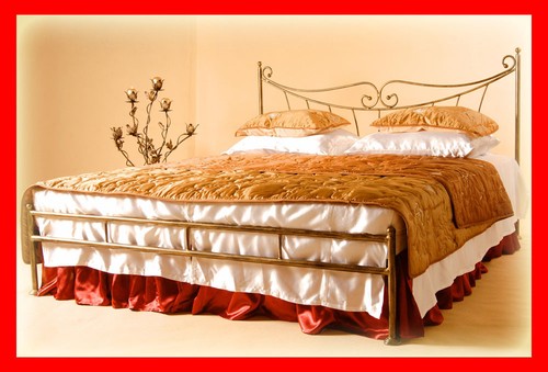 Super doppel metallbett - doppel,