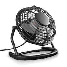 CSL Mini USB-Ventilator Tischventilator Kunststoff 360° Neigbar Schwarz