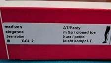 Rundstrick Vene Kompression Strumpfhose Mediven Medi Blau Jeans Elegance 3 Ccl2