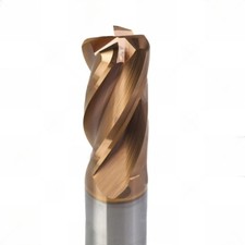 VHM HPC Fräser mit Eckenradius, ER0,5 / ER1, TiSiN, Kopierfräser, Ø 3-12 mm, Z=4