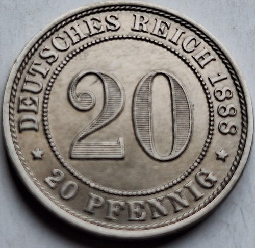 Kaiserreich pfennig 1888 - kaiserreich:,