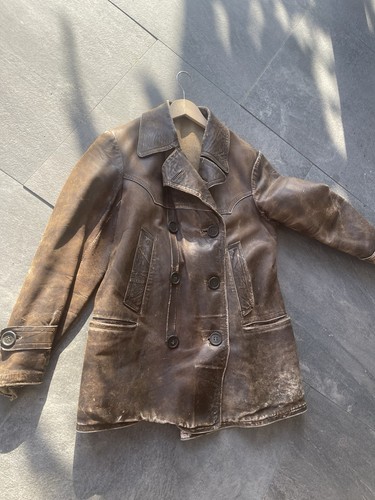 Herren lederjacke braun - herren,