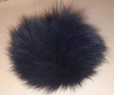 Kunstfell Bommel Blau ca. 15/16 cm Mützen Beanies Winter Fellbommel zum annähen