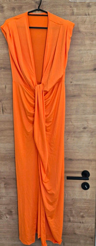Asos maxikleid orange lang - asos,