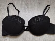 H&M Push-Up BH Gr.75 A, Bügel, Schwarz, Spitze, Satin-Bänder, Dessous