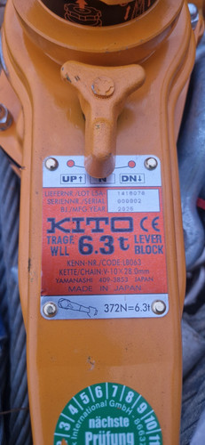 Kito kettenzug lb063 3t - lb063,, 6,3t