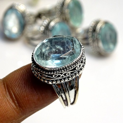 Aquamarin oval edelstein - oval,