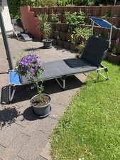 alu sonnenliege mit Dach und Auflage