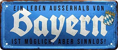 Blechschild ein leben - blechschild, “ein