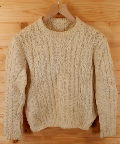Vintage handgestrickt aran - handgestrickt,