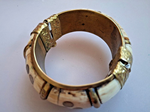 Vintage boho armreif messing - vintage,