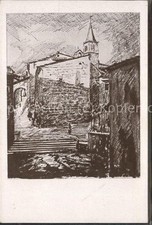 Lovran Künstlerkarte Kirche Marijan Tomac