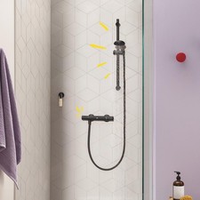 GROHE Duschset schwarz matt