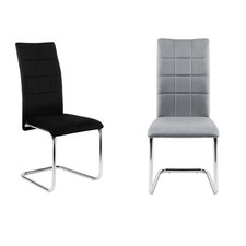 1/2/4/6x Esszimmerstuhl Freischwinger Schwingstühle Küchenstuhl mit Rückenlehne