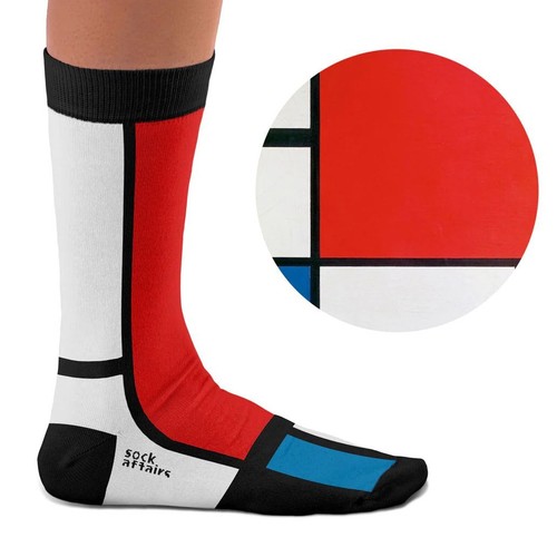 Art socks mondrian - art,