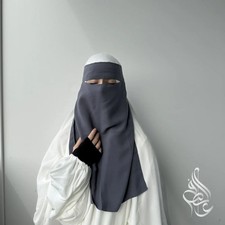 Niqab Krepp-Chiffon mit Steg