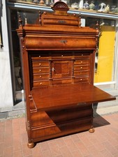 Biedermeier mahagoni sekretär - biedermeier,