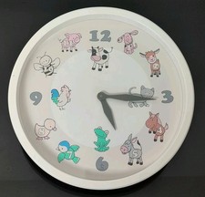 TCM Kinder Wanduhr Tiergeräusche 30 cm Durchmesser