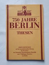 750 Jahre Berlin Thesen Erich