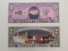 2 x 21 Dollar Souvenier Schein