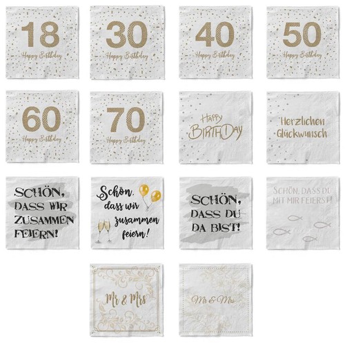 Serviette hochzeit geburtstag - hochzeit,