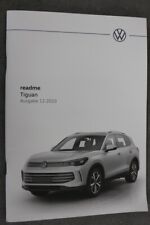 VW Tiguan readme - Bedienungsanleitung "Dez. 2023" Betriebsanleitung