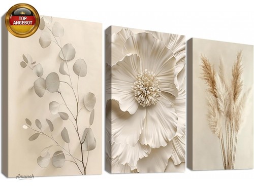 3pcs beige blume pampasgras - 3pcs,