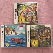 Nintendo DS Spiele Set ZELDA DRAGON QUEST BAKUGAN Guter Zustand mit OVP