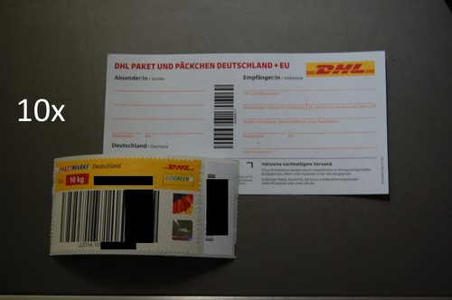 10x dhl paketmarke - 10x, dhl-paketmarke