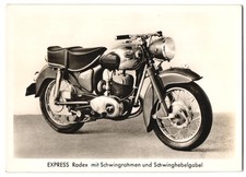Fotografie Motorrad Express Radex, Krad mit Schwingrahmen und Schwinghebelgabel 