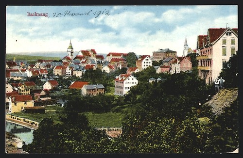 Ansichtskarte backnang - ansichtskarte,