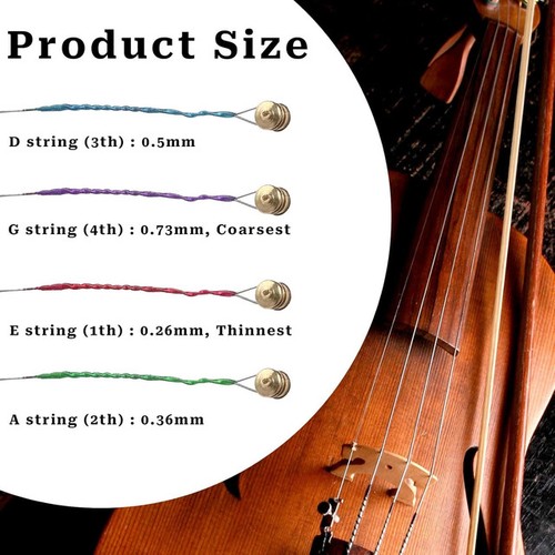 Teiliges violinsaiten set - 8-teiliges, violinsaiten-set