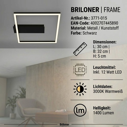 Deckenleuchte briloner frame - deckenleuchte,