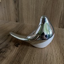 Moderner Vogel Silber weiß