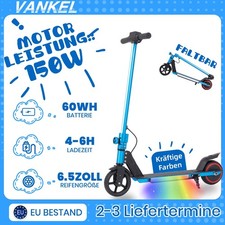 6,5 Zoll Kinder E-Scooter Elektroroller faltbar  150W Motor für Jungen Mädchen