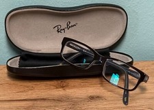 Ray-Ban Damen Brillengestell Braun+Brillengläser (R -4,25, L -3,75)+Brillenetui