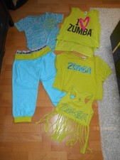 5 tlg. Zumba Set S / 36 Hose & Shirts Sport Fitness Tanzen