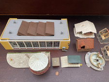 Faller Vollmer Häuser Lokschuppen, 24 Teile Hütten Klo etc